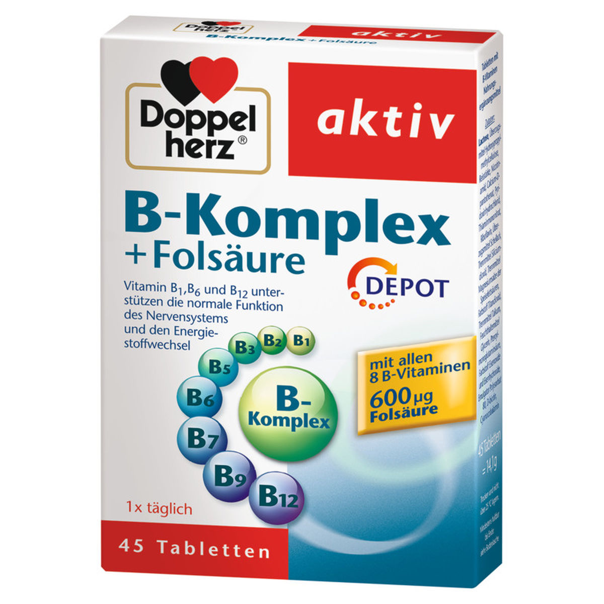 DOPPELHERZ B-Komplex+Folsure Tabletten