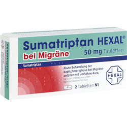 SUMATRIPTAN HEXAL bei Migrne 50 mg Tabletten